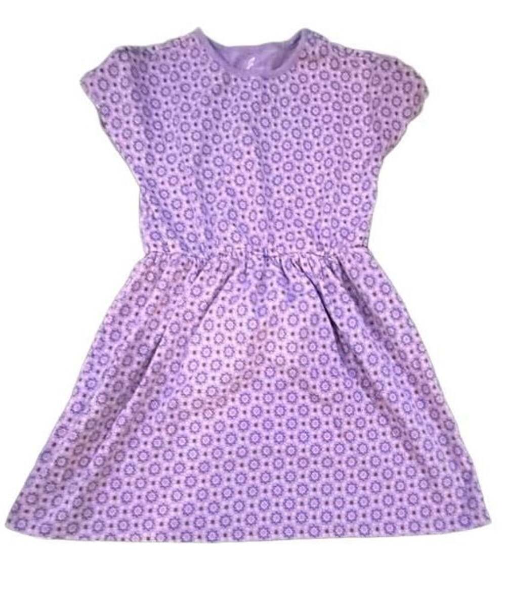 Tea Collection Twirl Dress Girls Size 8 Korean Tiles Purple Floral